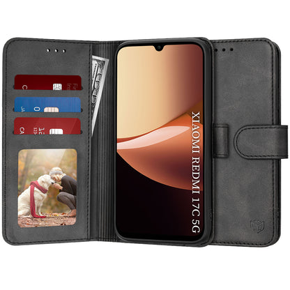 Etui na Xiaomi Redmi 17C 5G, Techsuit, Diary Book, czarne