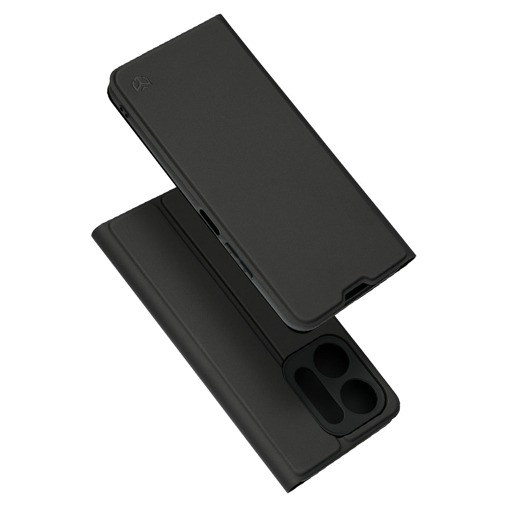 Etui na Xiaomi Redmi 17C 5G, Techsuit, Magskin Book, czarne