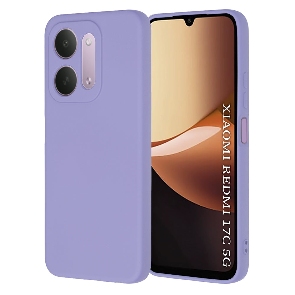 Etui do Xiaomi Redmi 17C 5G, Techsuit, SoftFlex, jasnofioletowe