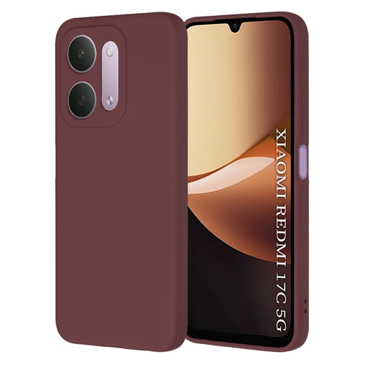 Etui do Xiaomi Redmi 17C 5G, Techsuit, SoftFlex, bordowe