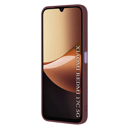 Etui do Xiaomi Redmi 17C 5G, Techsuit, SoftFlex, bordowe