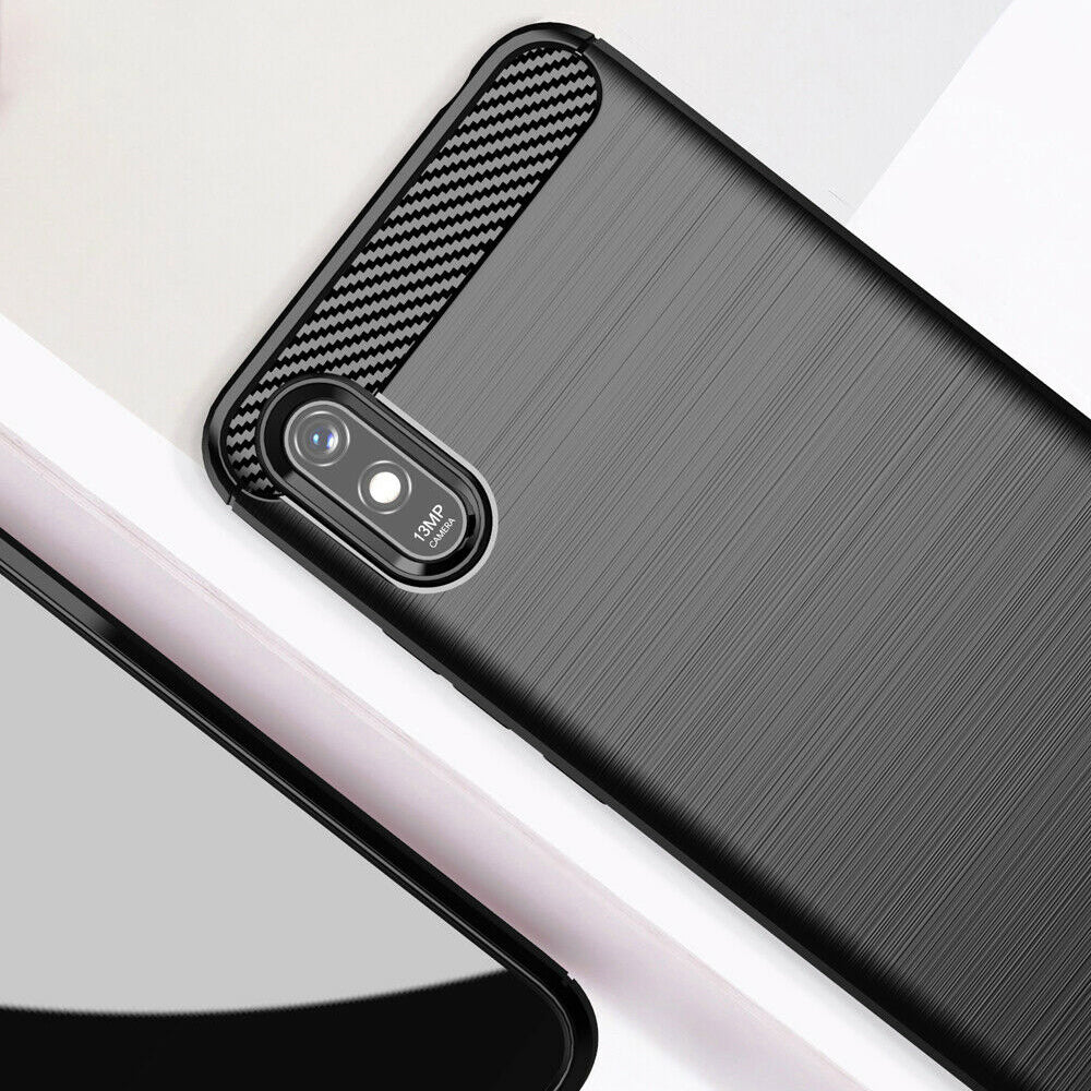 Etui do Xiaomi Redmi 9AT / 9A, Techsuit, Carbon, Czarny
