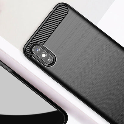 Etui do Xiaomi Redmi 9AT / 9A, Techsuit, Carbon, Czarny