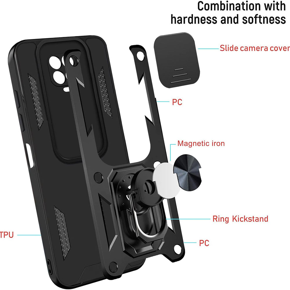 Etui na Xiaomi Redmi 9C NFC / 9C, Techsuit, CamShield, Czarny