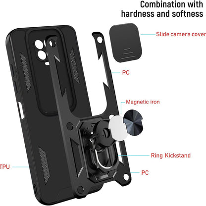 Etui na Xiaomi Redmi 9C NFC / 9C, Techsuit, CamShield, Czarny