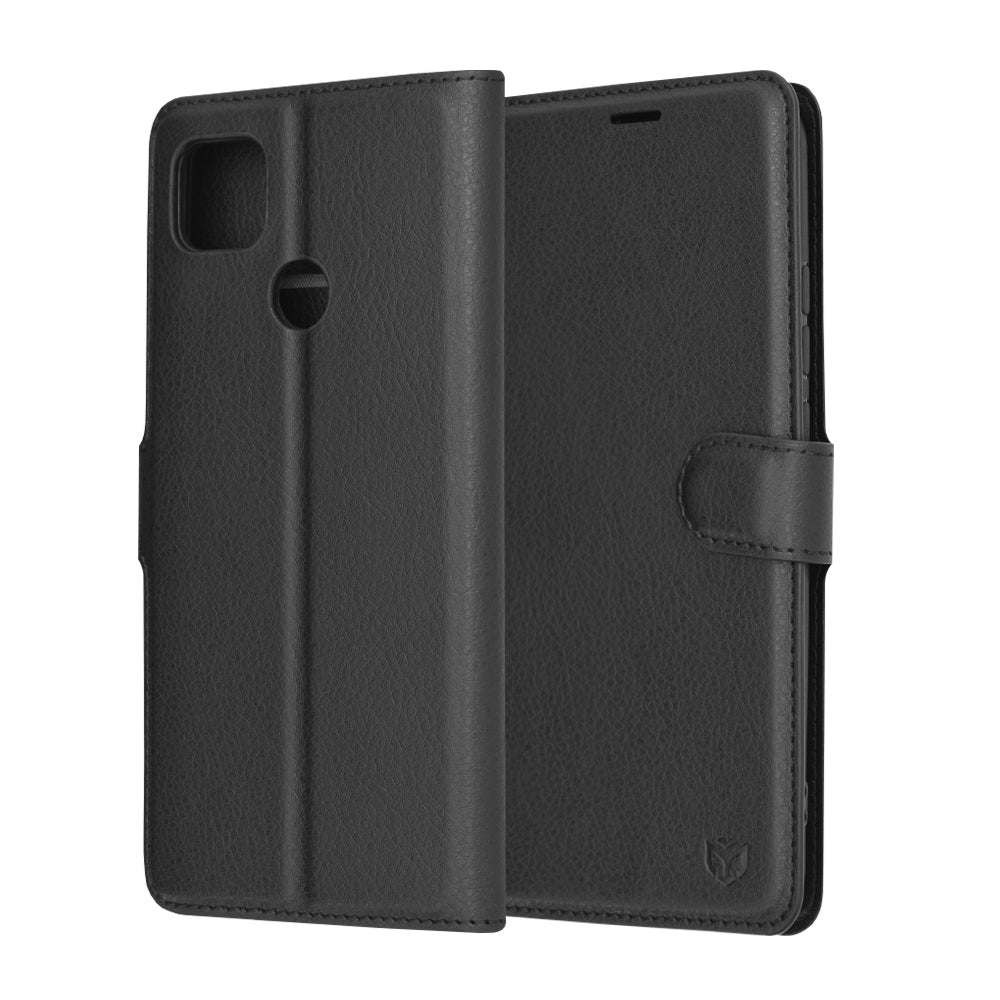 Etui na Xiaomi Redmi 9C NFC / 9C, Techsuit, Leather Folio, czarne