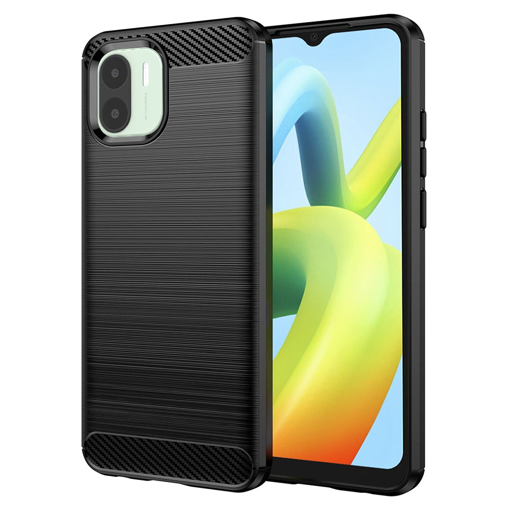 Etui na Xiaomi Redmi A2 / A1, Techsuit, Carbon, Czarny