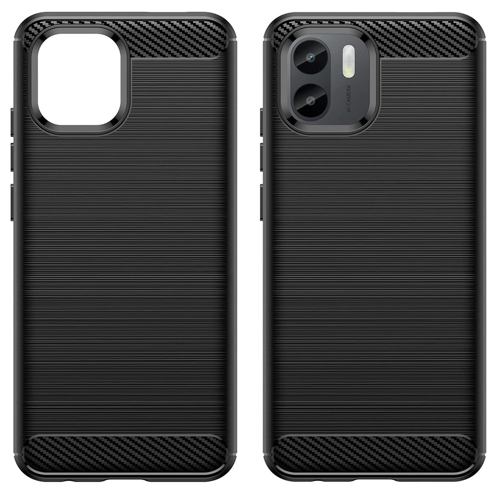 Etui na Xiaomi Redmi A2 / A1, Techsuit, Carbon, Czarny