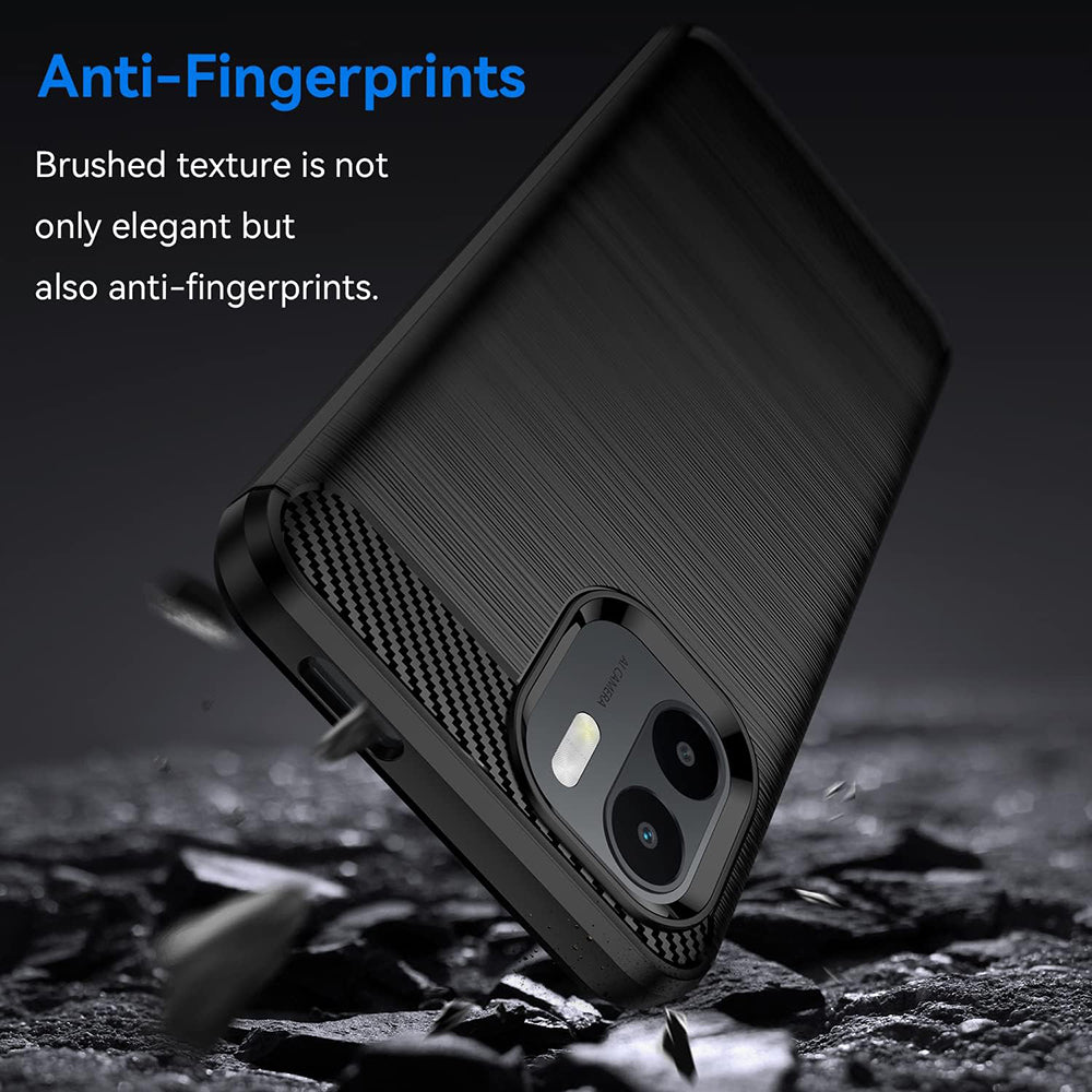 Etui na Xiaomi Redmi A2 / A1, Techsuit, Carbon, Czarny