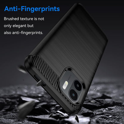 Etui na Xiaomi Redmi A2 / A1, Techsuit, Carbon, Czarny