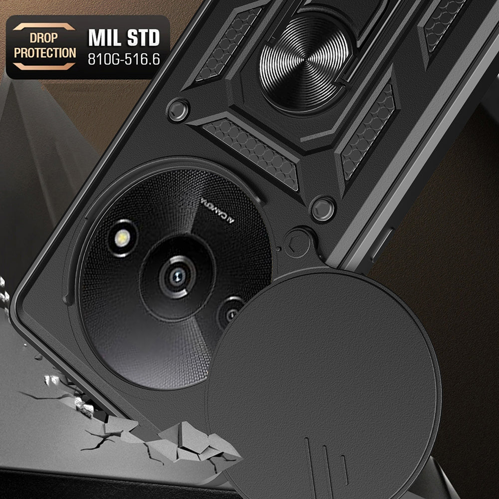 Case for Xiaomi Redmi A3x / A3, Techsuit, CamShield, Black