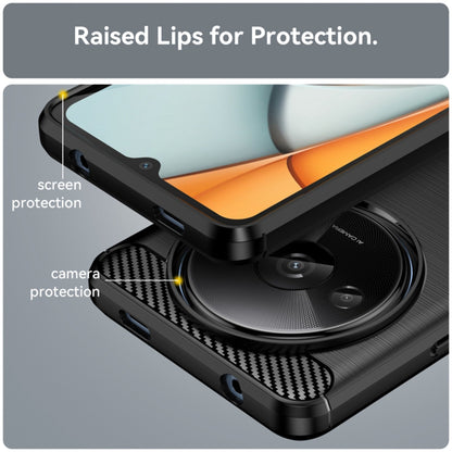 Etui na Xiaomi Redmi A3x / A3, Techsuit, Carbon, Czarny