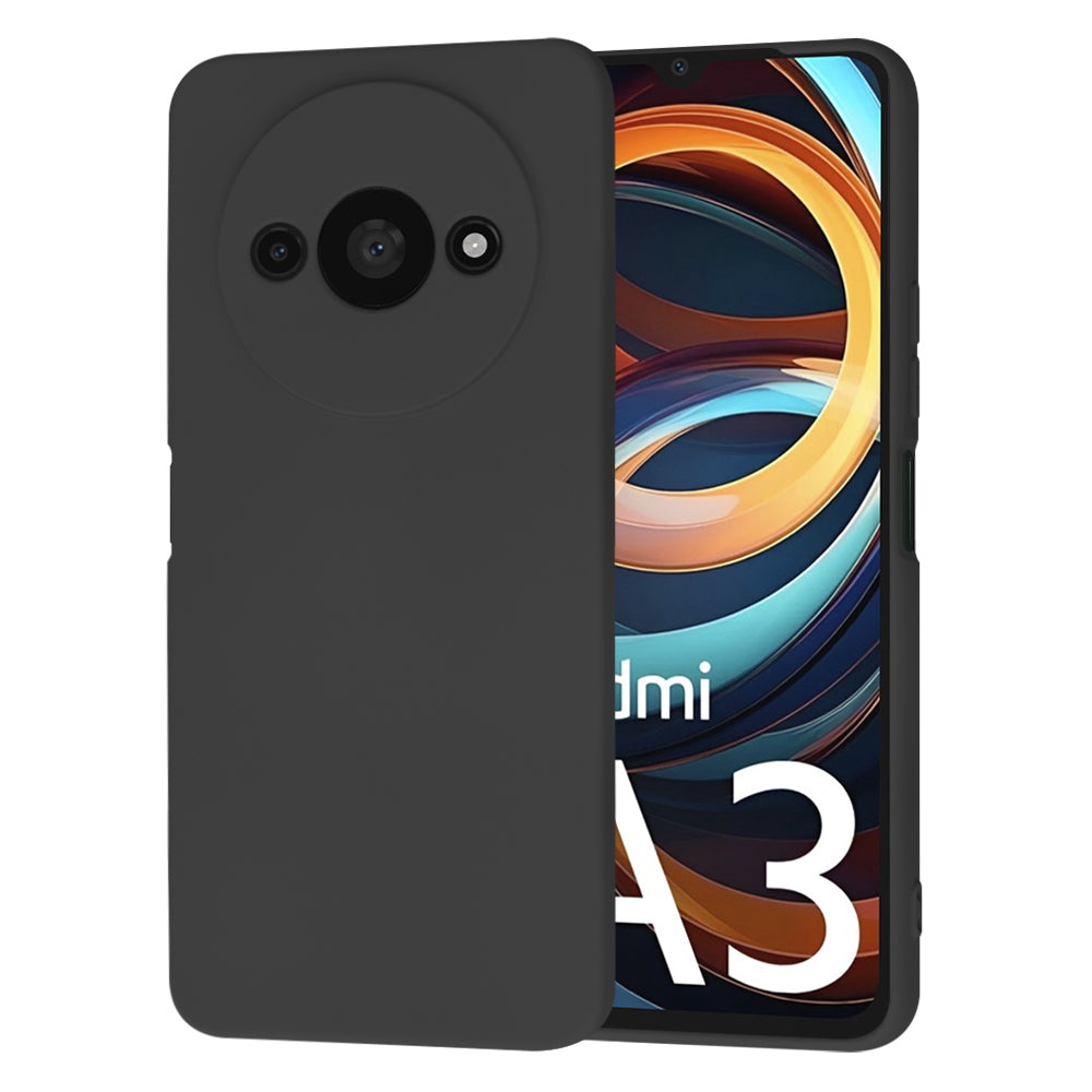Etui na Xiaomi Redmi A3x / A3, Techsuit, SoftFlex, czarne