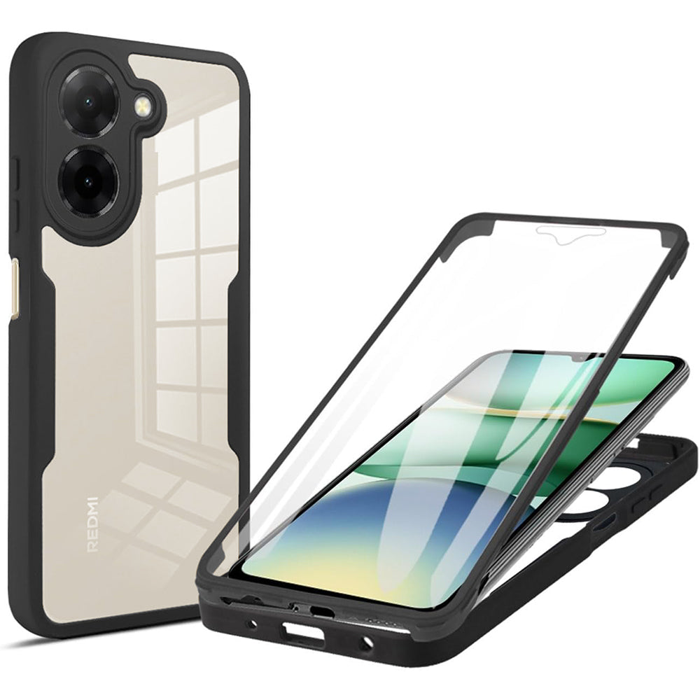 Etui na Xiaomi Redmi A5 4G (Regional), Techsuit, ColorVerse 360, Czarny