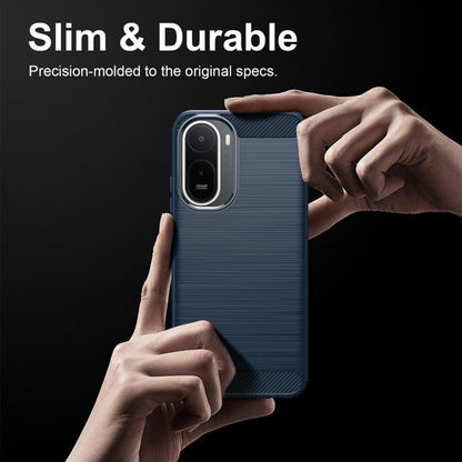 Etui do Xiaomi Redmi A7 Pro 4G, Techsuit, Carbon, Niebieskie