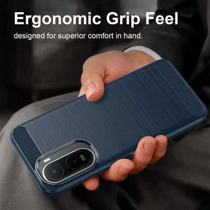 Etui do Xiaomi Redmi A7 Pro 4G, Techsuit, Carbon, Niebieskie