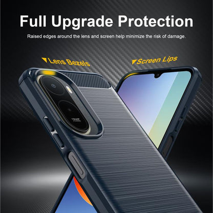 Etui do Xiaomi Redmi A7 Pro 4G, Techsuit, Carbon, Niebieskie