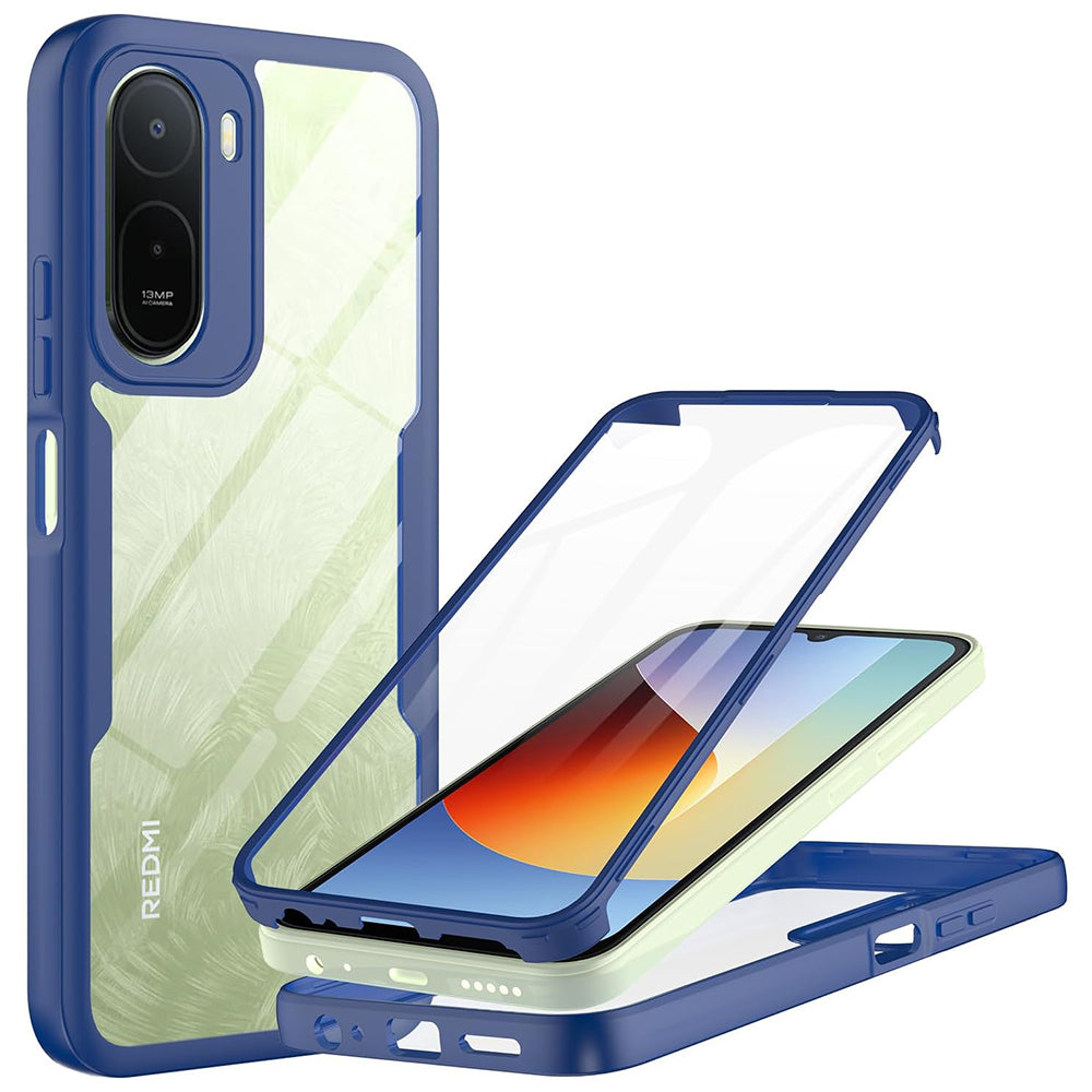 Etui do Xiaomi Redmi A7 Pro 4G, Techsuit, ColorVerse 360, Niebieskie