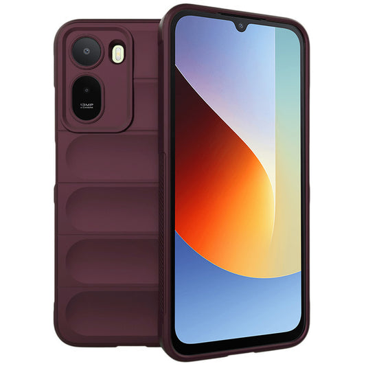 Etui do Xiaomi Redmi A7 Pro 4G, Techsuit, Magic Shield, Wiśniowy