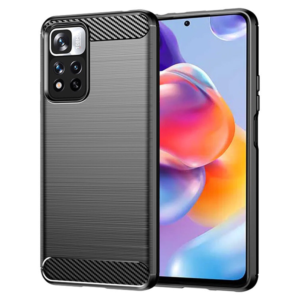 Etui do Xiaomi Redmi Note 11 Pro+ 5G, Techsuit, Carbon, Czarny