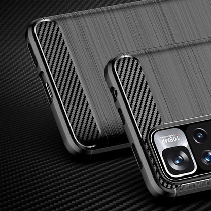 Etui do Xiaomi Redmi Note 11 Pro+ 5G, Techsuit, Carbon, Czarny