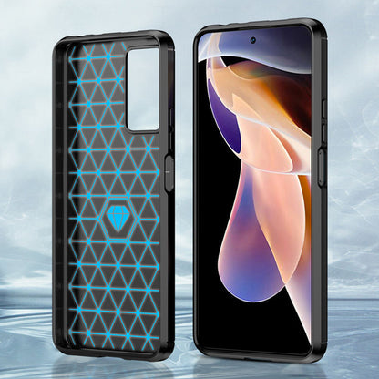 Etui do Xiaomi Redmi Note 11 Pro+ 5G, Techsuit, Carbon, Czarny