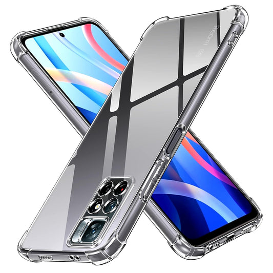 Etui na Xiaomi Redmi Note 11S / Note 11, Techsuit, Shockproof Clear, Przezroczyste