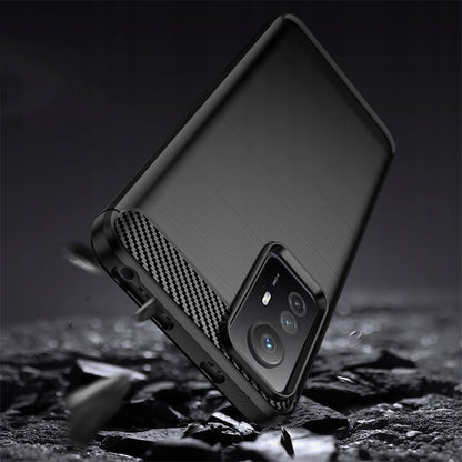 Etui do Xiaomi Redmi Note 12S, Techsuit, Carbon, Czarny