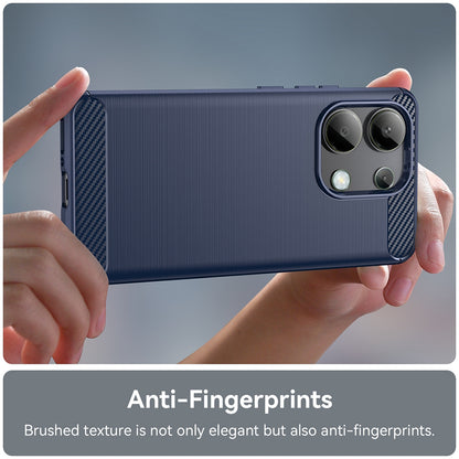 Etui do Xiaomi Redmi Note 13 4G, Techsuit, Carbon, Niebieskie