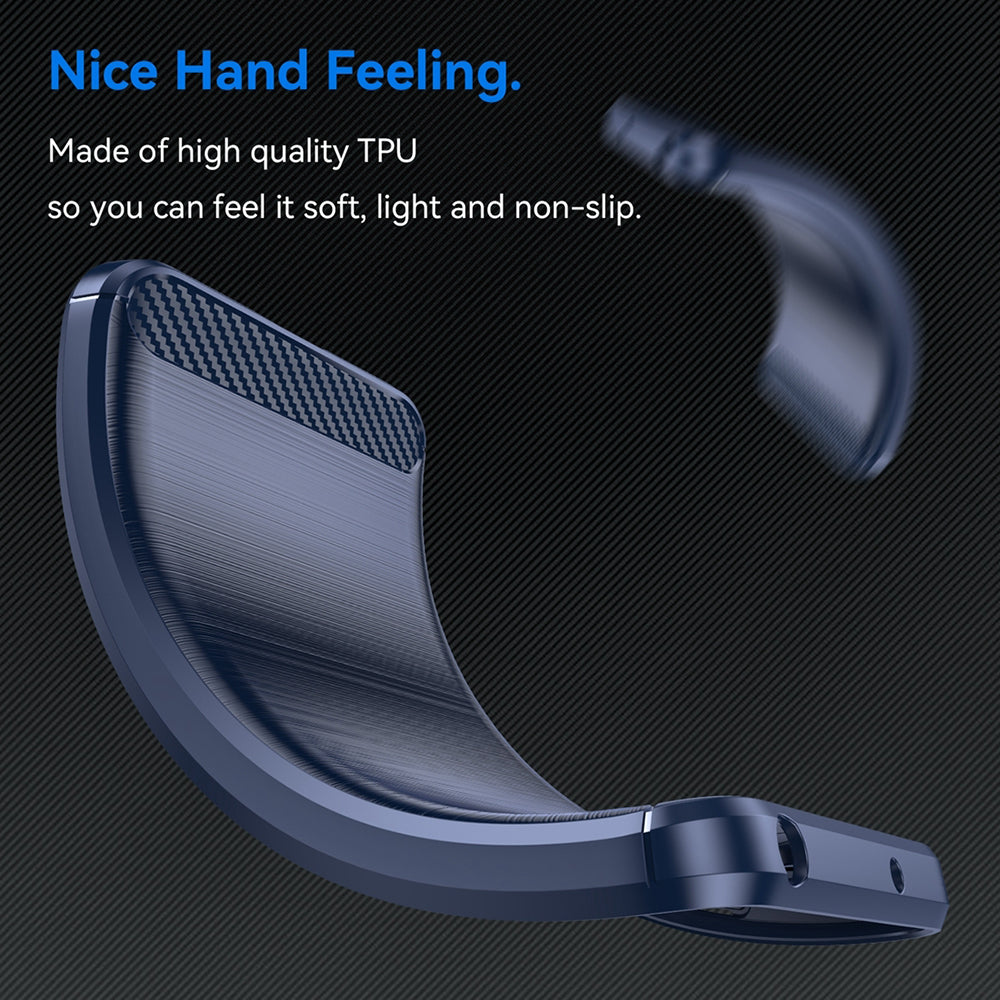 Etui do Xiaomi Redmi Note 13 4G, Techsuit, Carbon, Niebieskie