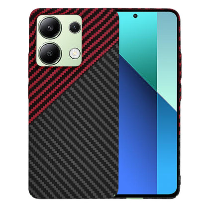 Case for Xiaomi Redmi Note 13 4G, Techsuit, Carbonite FiberShell, Black Red