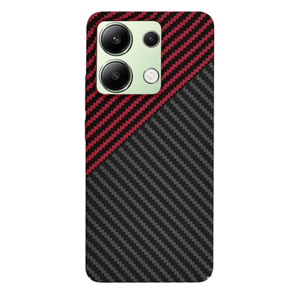 Case for Xiaomi Redmi Note 13 4G, Techsuit, Carbonite FiberShell, Black Red