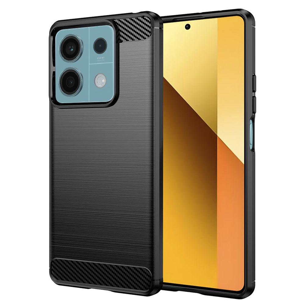 Etui do Xiaomi Redmi Note 13 5G, Techsuit, Carbon, Czarny
