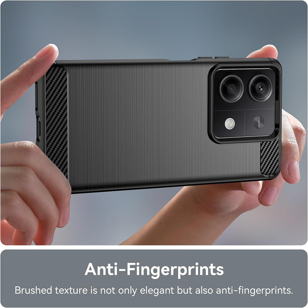 Etui do Xiaomi Redmi Note 13 5G, Techsuit, Carbon, Czarny