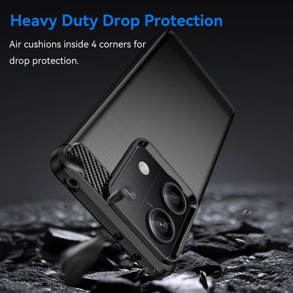 Etui do Xiaomi Redmi Note 13 5G, Techsuit, Carbon, Czarny