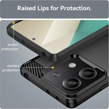 Etui do Xiaomi Redmi Note 13 5G, Techsuit, Carbon, Czarny