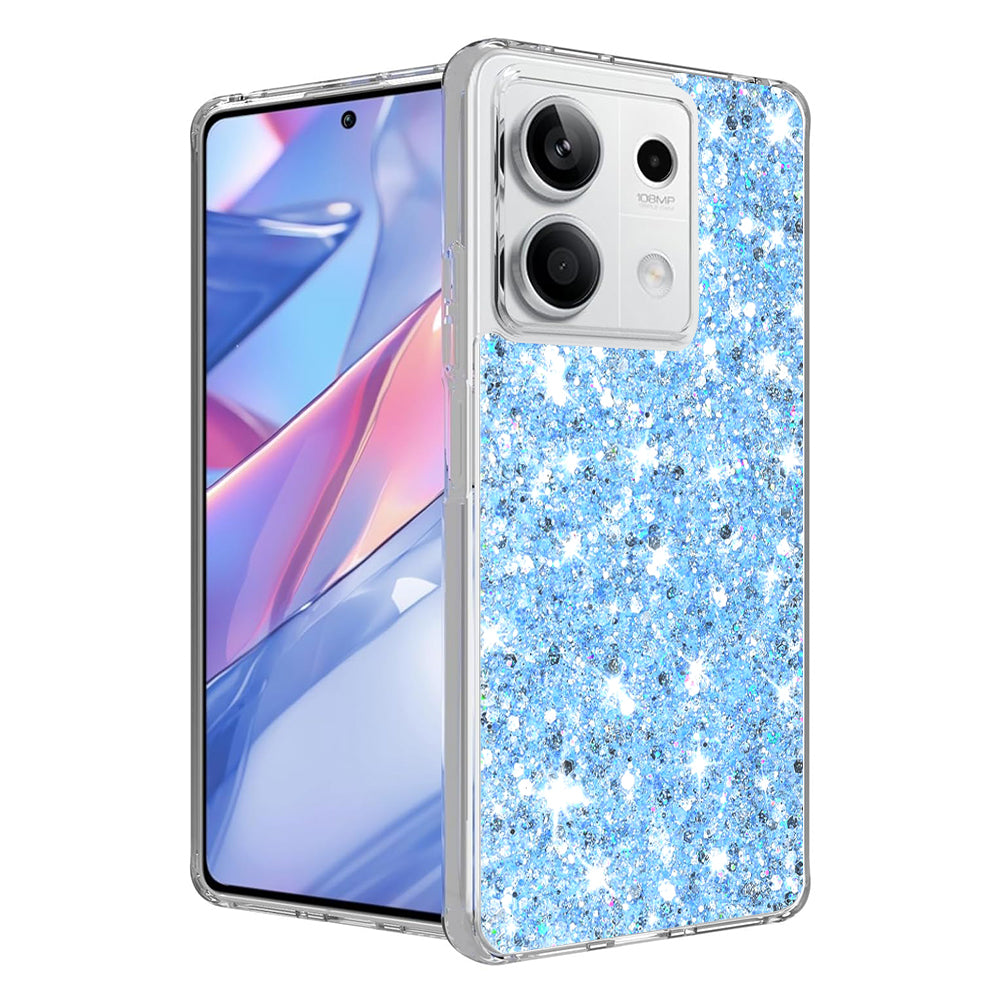 Etui na Xiaomi Redmi Note 13 5G, Techsuit, Sparkly Glitter, Niebieskie