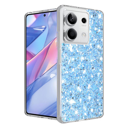 Etui na Xiaomi Redmi Note 13 5G, Techsuit, Sparkly Glitter, Niebieskie