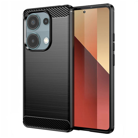 Etui do Xiaomi Redmi Note 13 Pro 4G / Poco M6 Pro 4G, Techsuit, Carbon, Czarny