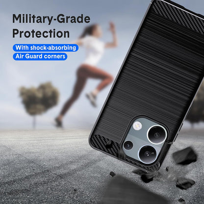 Case for Xiaomi Redmi Note 13 Pro 4G / Poco M6 Pro 4G, Techsuit, Carbon, Black