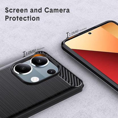 Case for Xiaomi Redmi Note 13 Pro 4G / Poco M6 Pro 4G, Techsuit, Carbon, Black