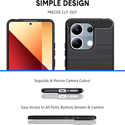 Case for Xiaomi Redmi Note 13 Pro 4G / Poco M6 Pro 4G, Techsuit, Carbon, Black
