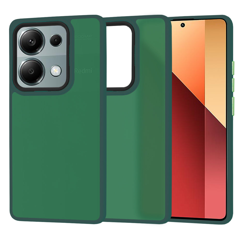 Etui na Xiaomi Redmi Note 13 Pro 4G / Poco M6 Pro 4G, Techsuit, HaloFrost, Zielony