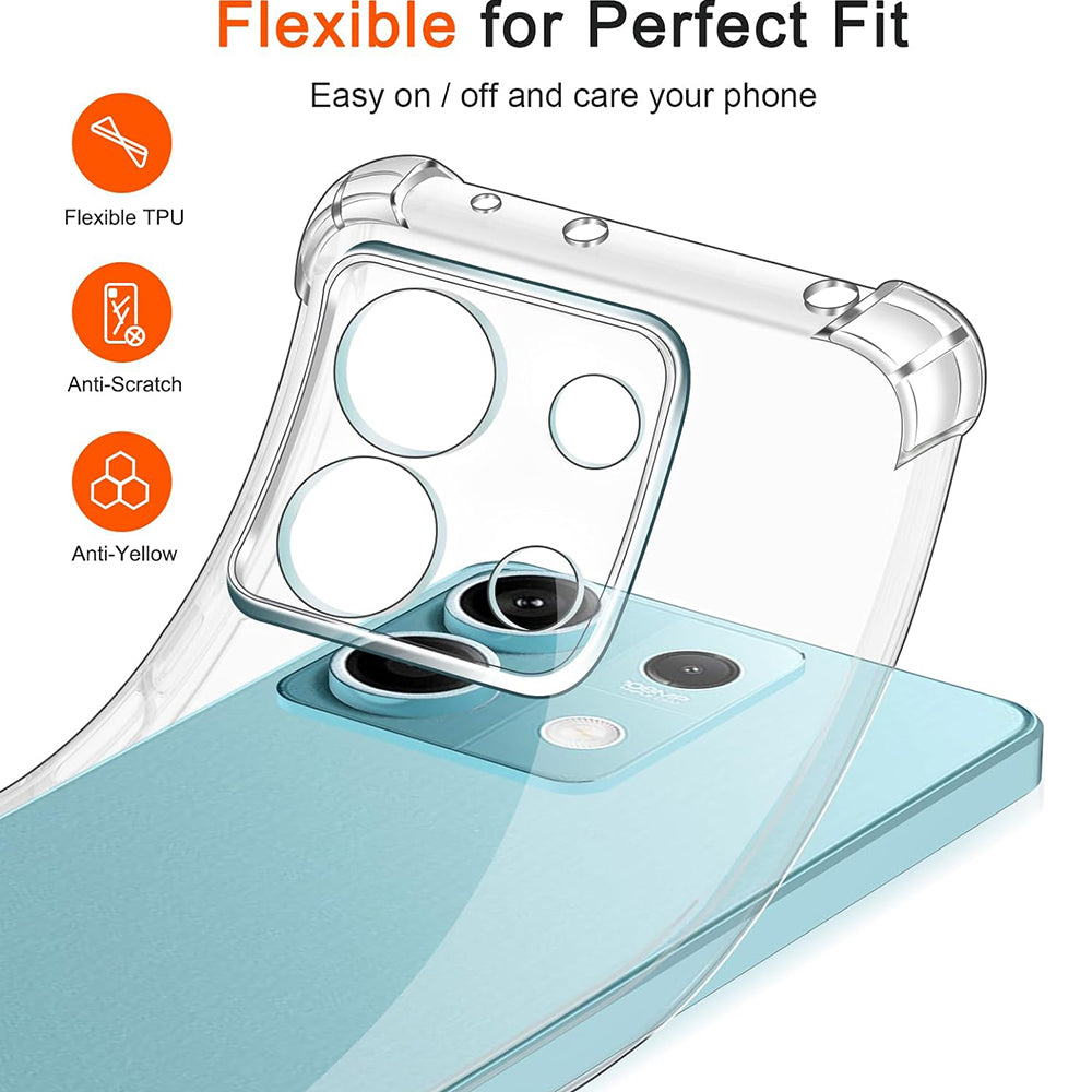 Case for Xiaomi Redmi Note 13 Pro 4G / Poco M6 Pro 4G, Techsuit, Shockproof Clear, Transparent
