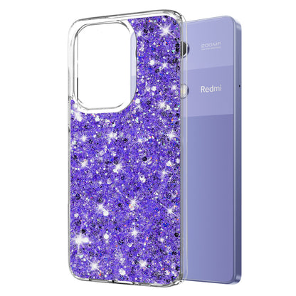 Etui na Xiaomi Redmi Note 13 Pro 4G / Poco M6 Pro 4G, Techsuit, Sparkly Glitter, Fioletowe