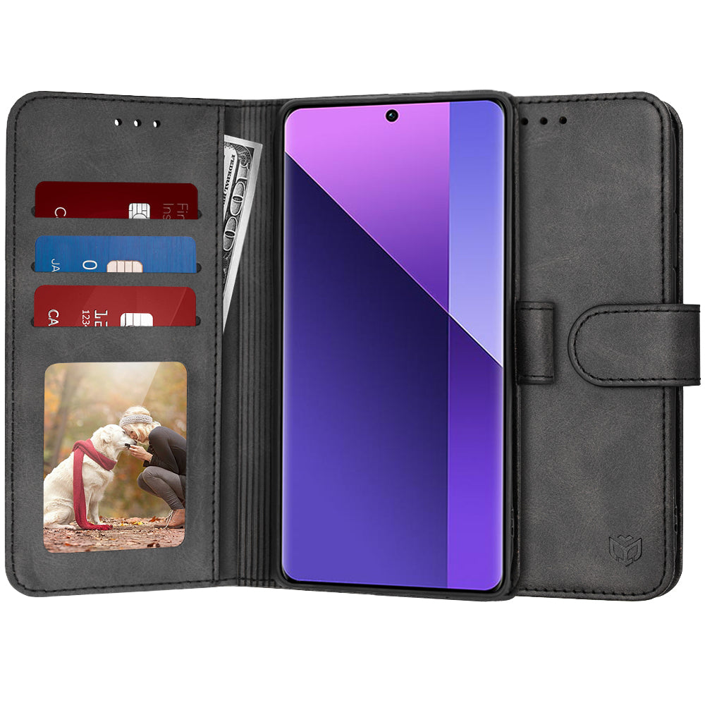 Etui do Xiaomi Redmi Note 13 Pro+, Techsuit, Diary Book, czarne