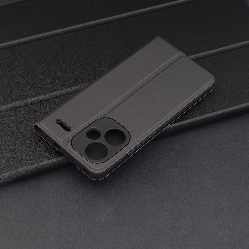 Etui na Xiaomi Redmi Note 13 Pro+, Techsuit, Magskin Book, czarne