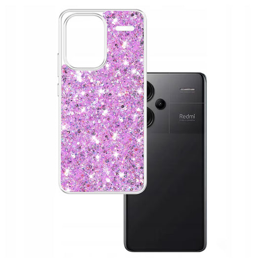 Etui na Xiaomi Redmi Note 13 Pro+, Techsuit, Sparkly Glitter, Magenta