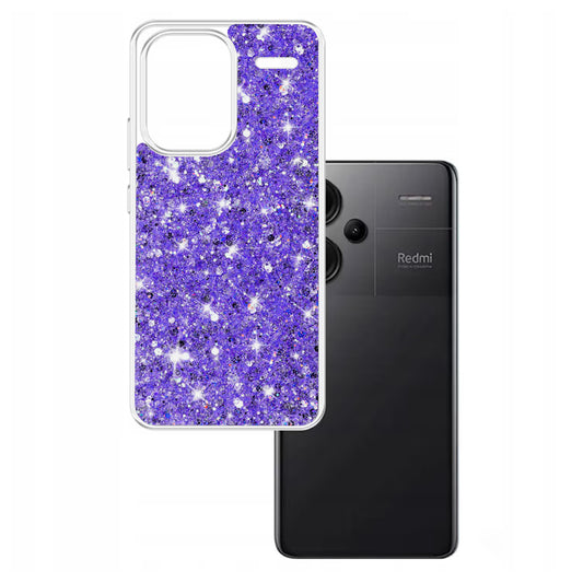Etui na Xiaomi Redmi Note 13 Pro+, Techsuit, Sparkly Glitter, Fioletowe