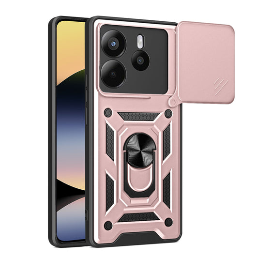 Etui na Xiaomi Redmi Note 14 4G (Regional), Techsuit, CamShield, Różowe